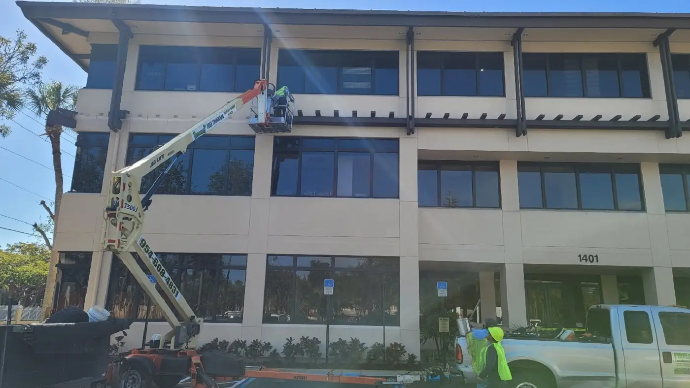 Commercial flat TPO roofing retrofit in Midtown Plantation FL