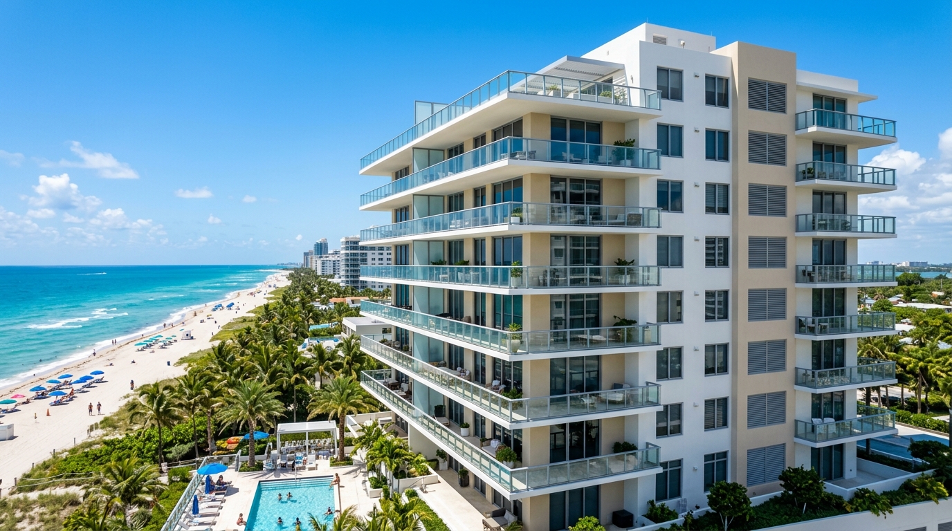 Multi building condominium barrel tile reroofing project in Fort Lauderdale