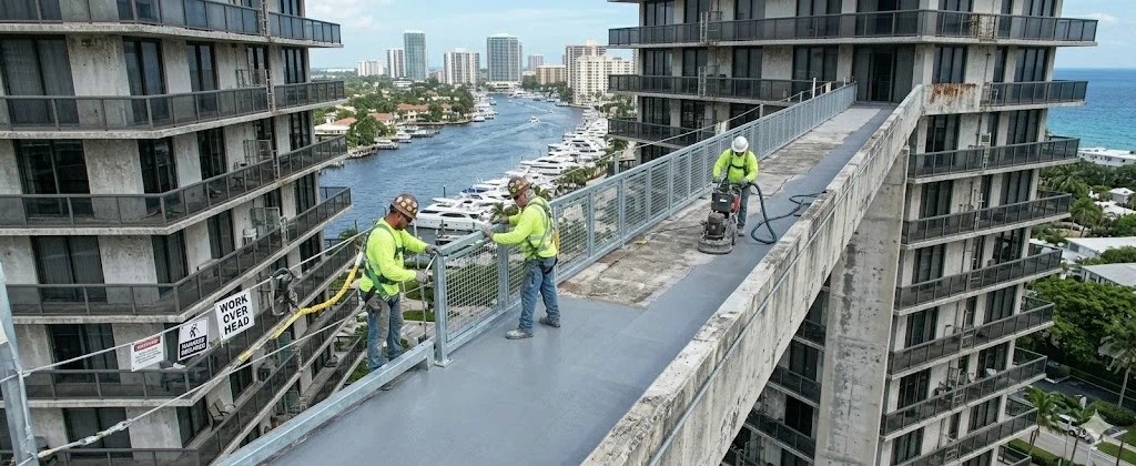 Commercial and condo building facade cleaning