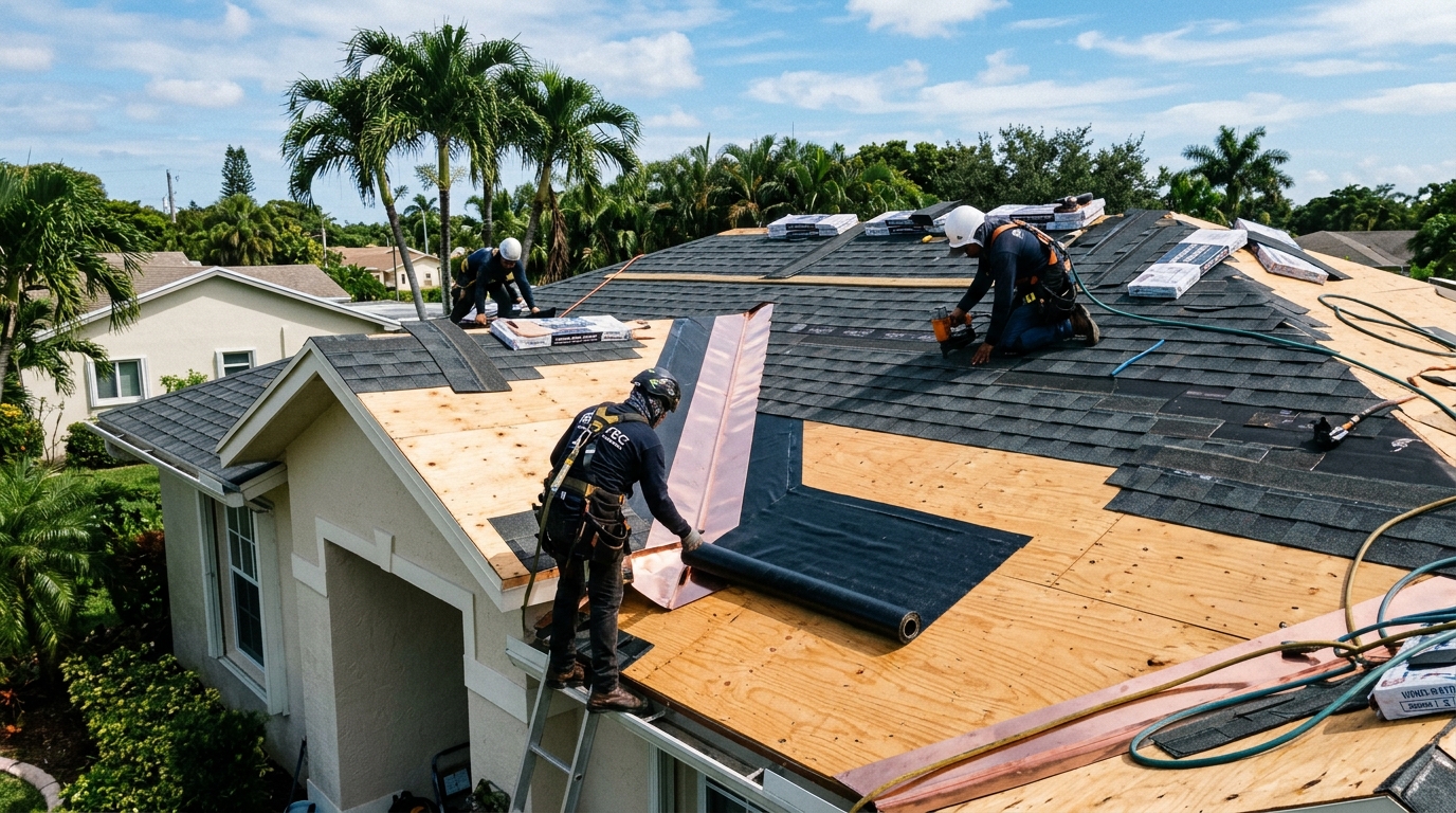 Dedicated Planet Construction crews executing Roofing Systems Division