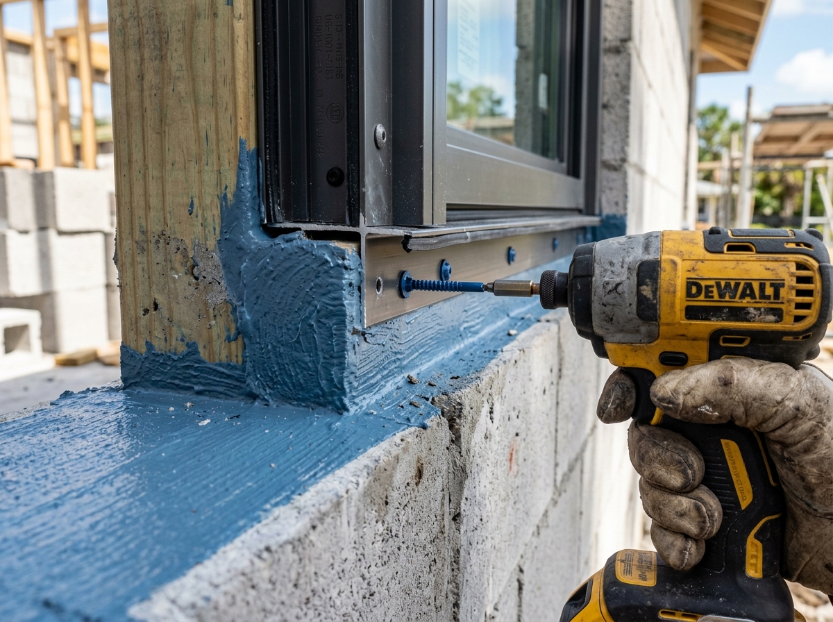 Load-bearing wall removal and structural steel beam installation